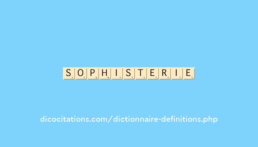 sophisterie