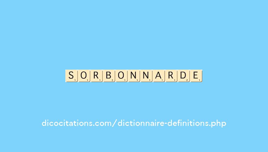 sorbonnarde sorbonnarde