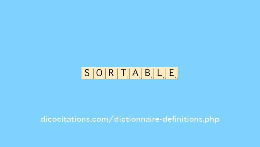 sortable