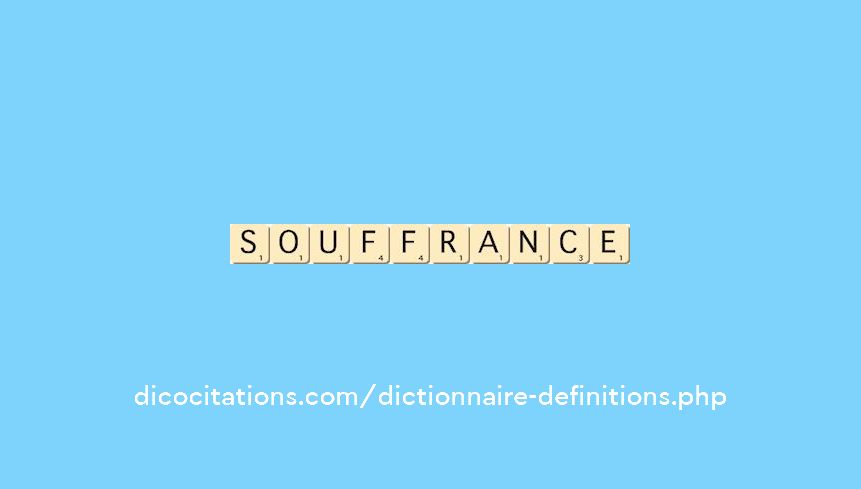 souffrance