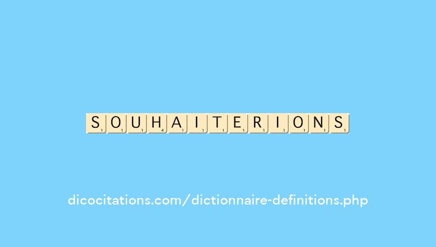 souhaiterions souhaiterions