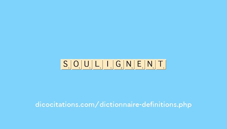 soulignent soulignent