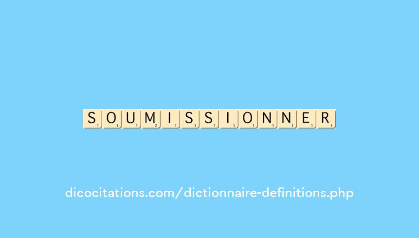 soumissionner soumissionner