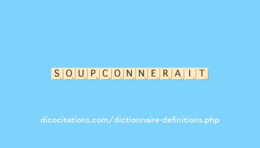 soupconnerait soupconnerait