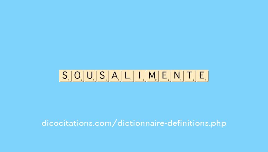 sous-alimente