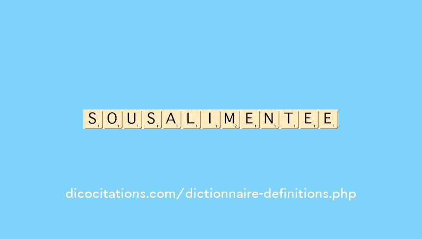 sous-alimentee sous-alimentee