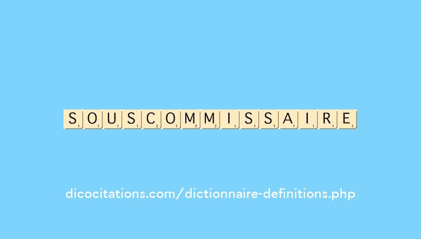 sous-commissaire