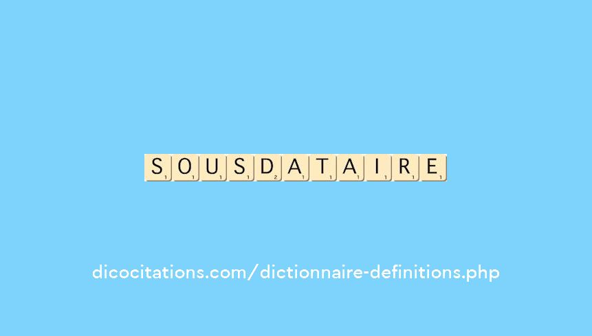 sous-dataire