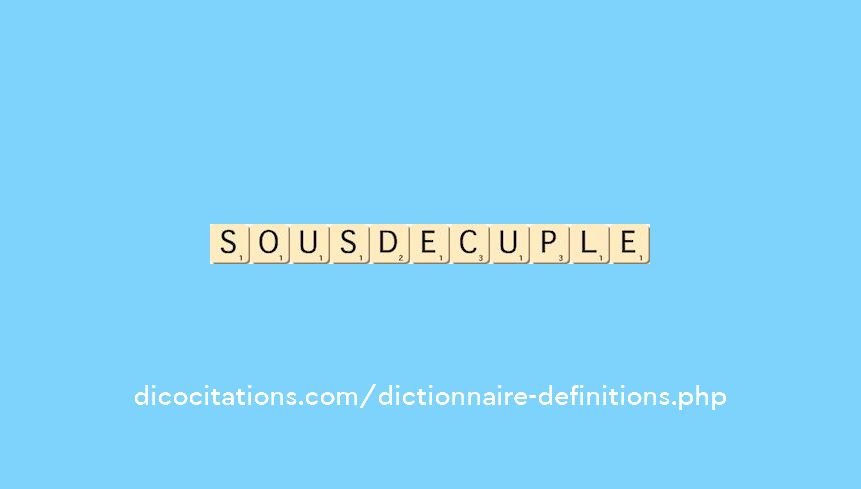 sous-decuple