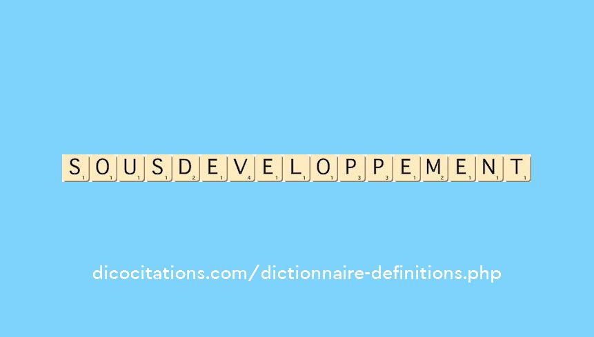 sous-developpement