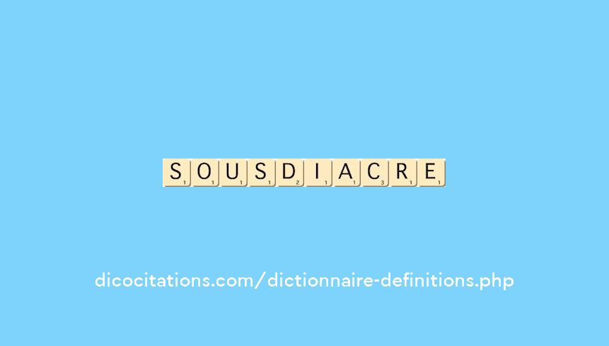 sous-diacre