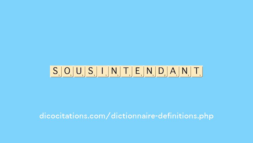 sous-intendant