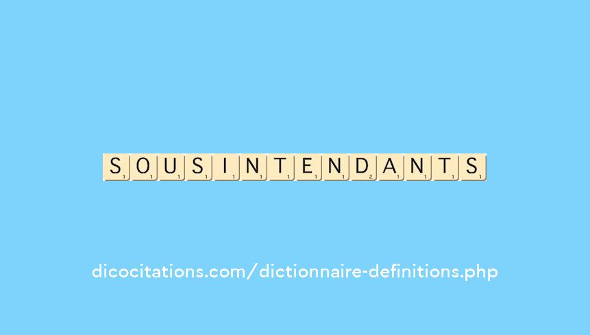 sous-intendants