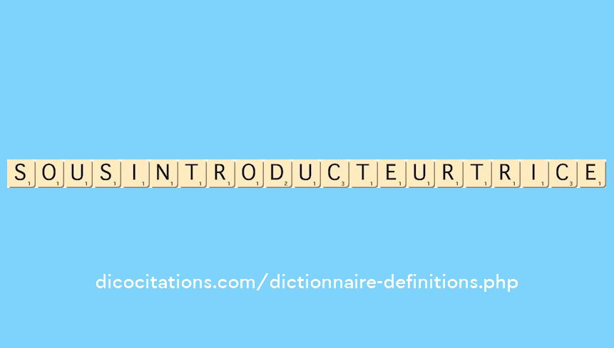 sous-introducteur--trice