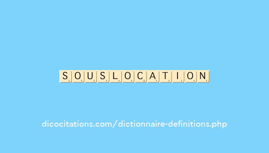 sous-location