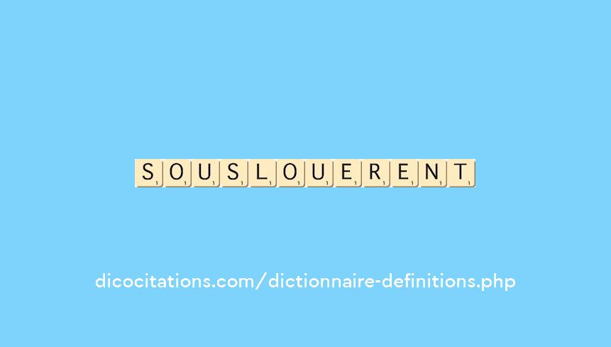 sous-louerent