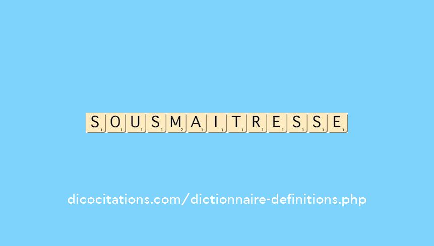 sous-maitresse
