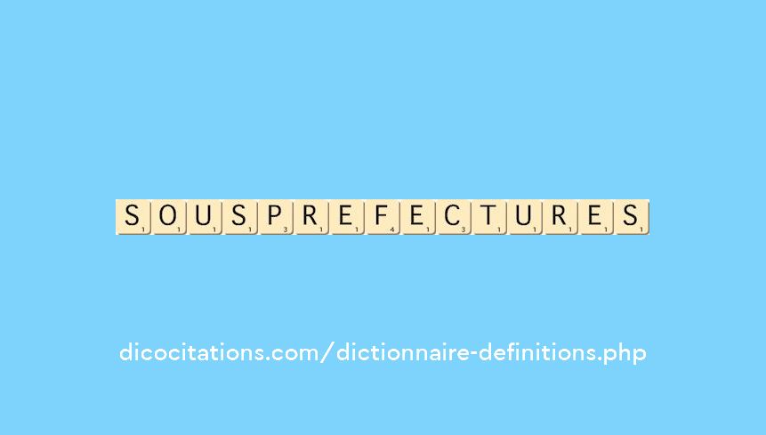 sous-prefectures sous-prefectures