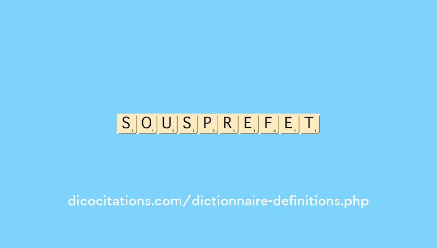 sous-prefet sous-prefet