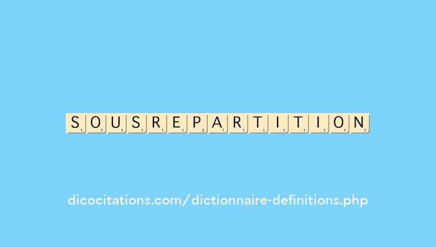 sous-repartition