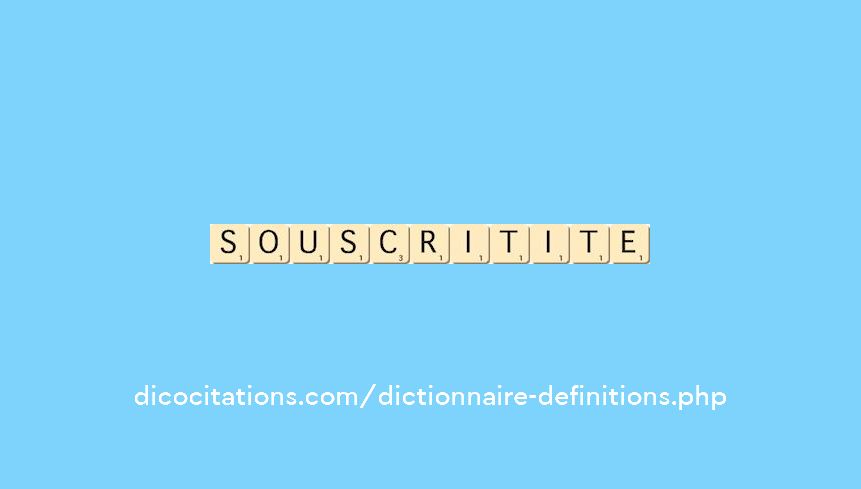 souscrit--ite