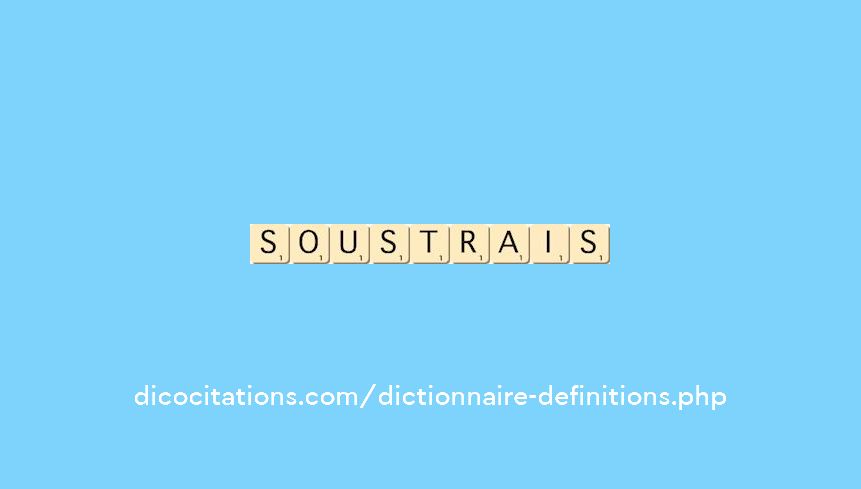 soustrais