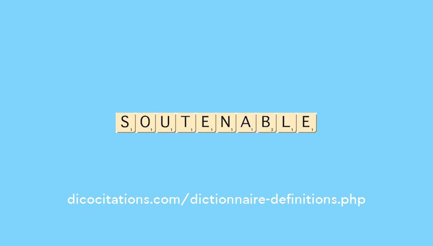 soutenable