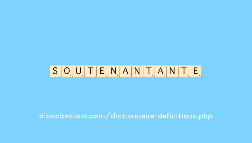 soutenant--ante