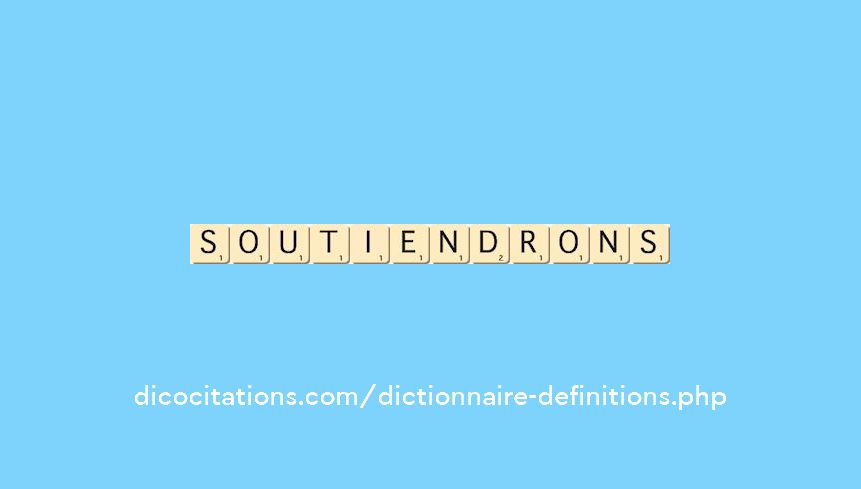 soutiendrons soutiendrons
