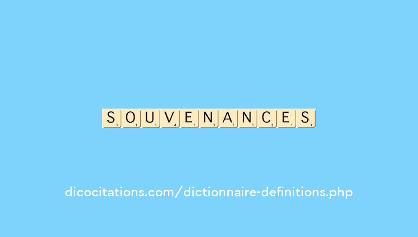 souvenances souvenances
