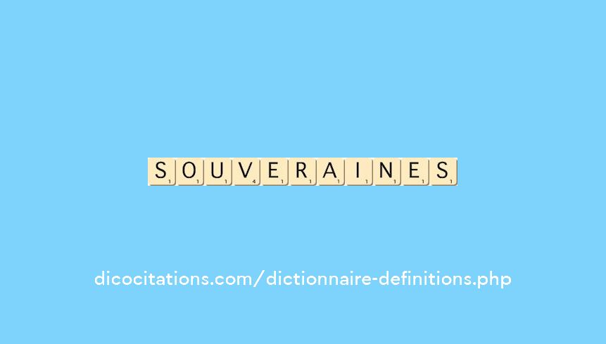 souveraines souveraines