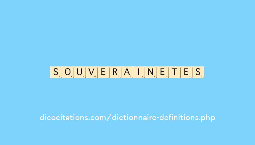 souverainetes souverainetes
