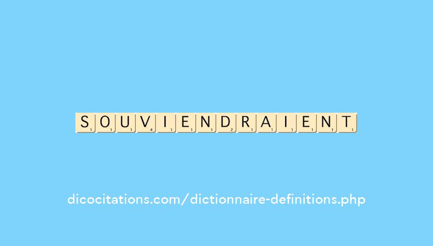 souviendraient souviendraient