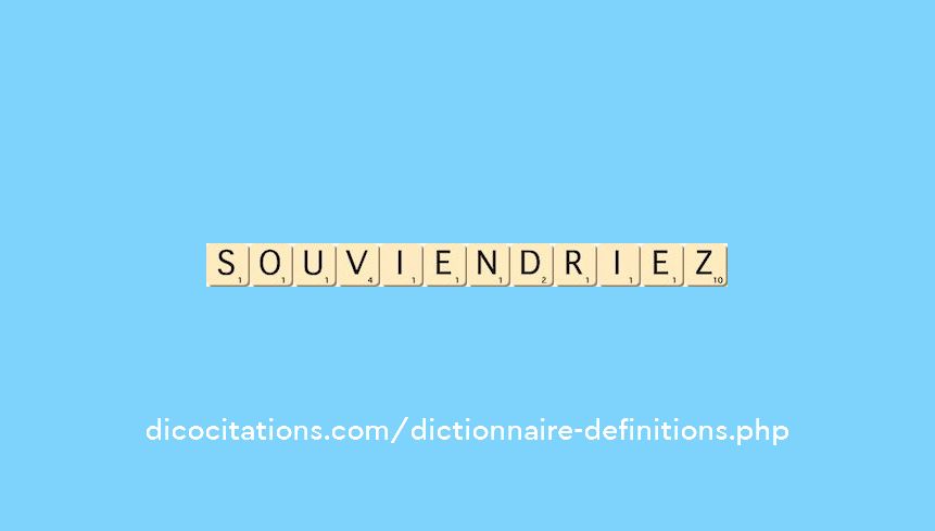 souviendriez souviendriez