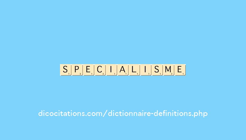 specialisme