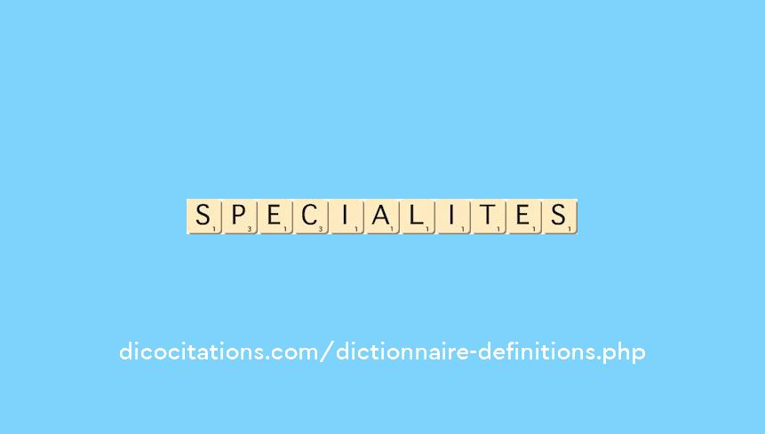 specialites