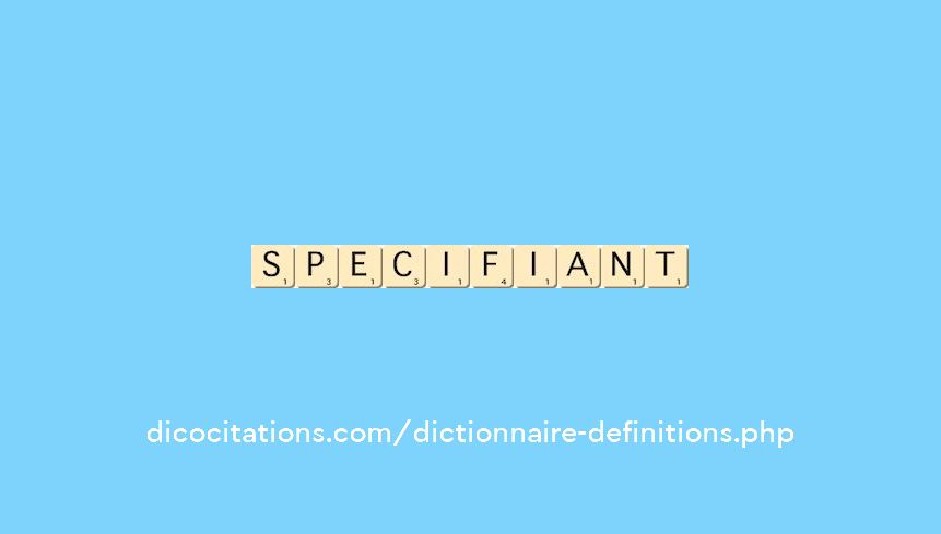 specifiant specifiant