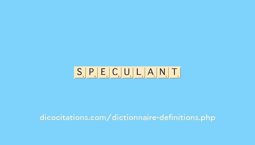 speculant speculant