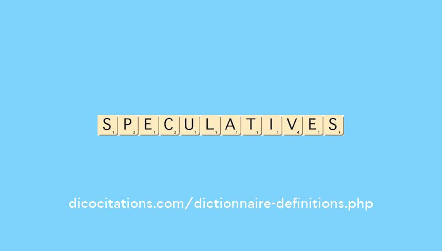 speculatives speculatives