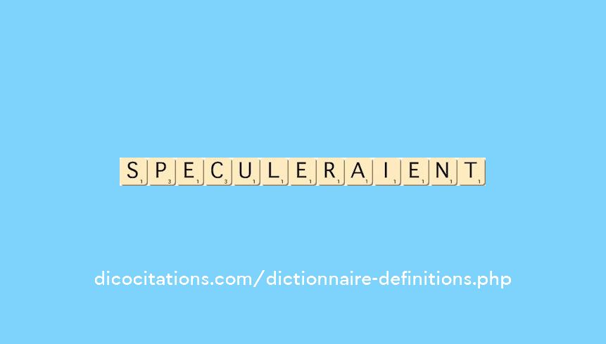 speculeraient