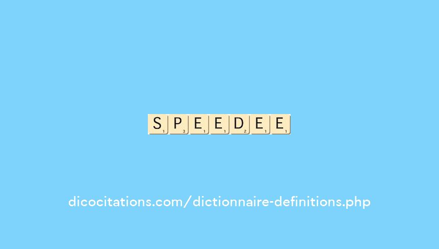 speedee speedee