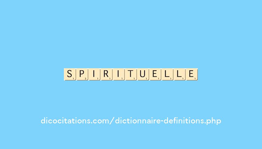 spirituelle spirituelle