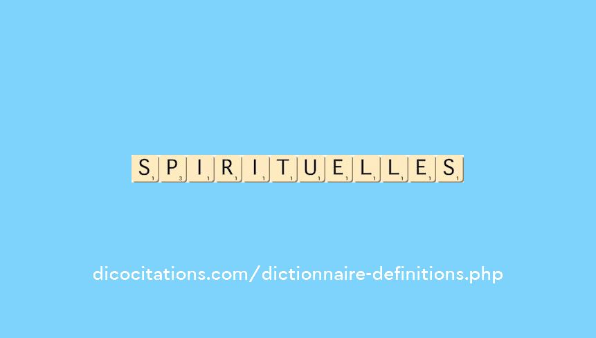spirituelles spirituelles