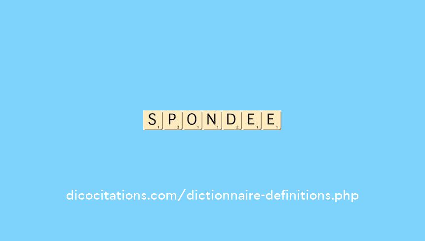 spondee