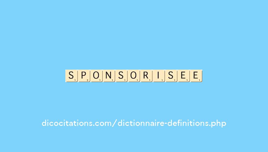 sponsorisee