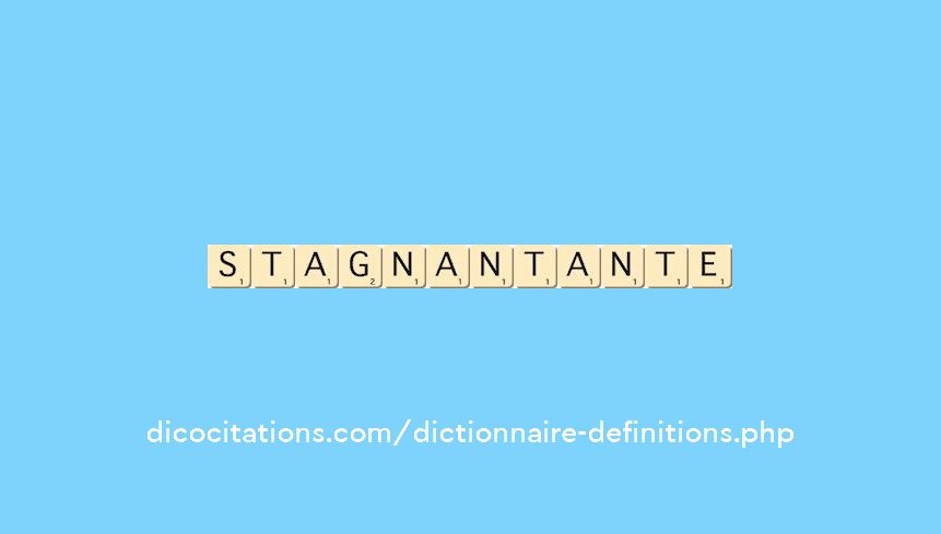 stagnant--ante