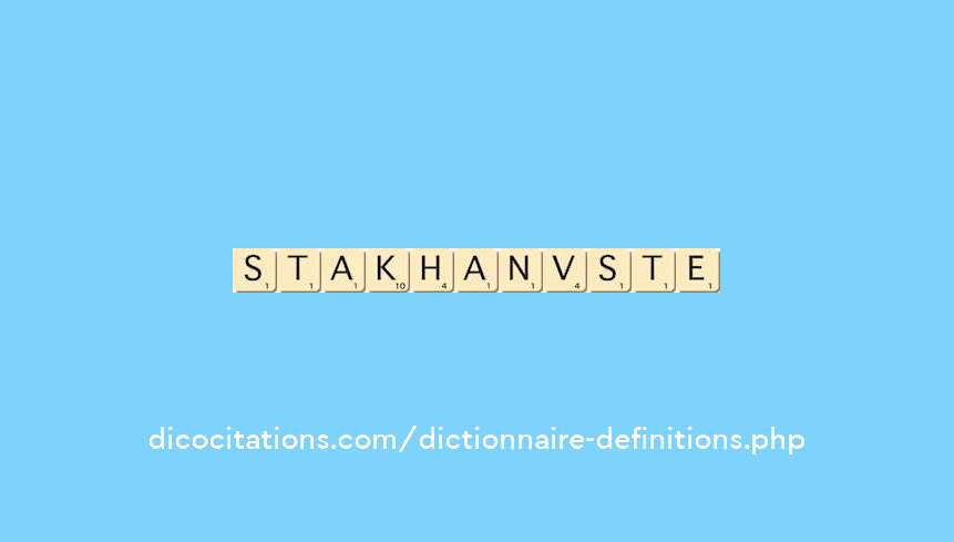 stakhanoviste