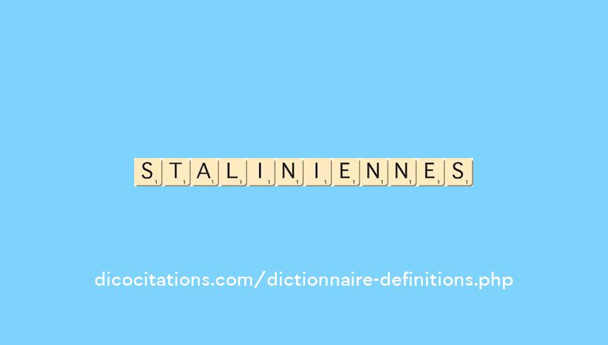 staliniennes