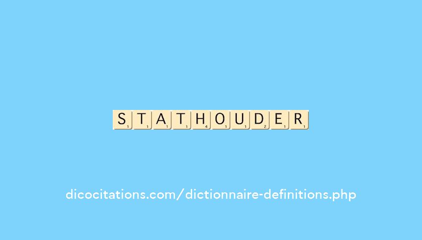 stathouder