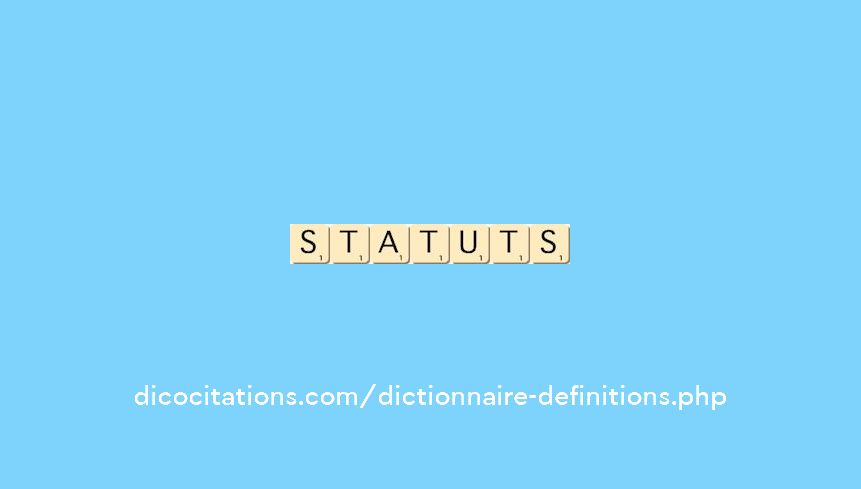 statuts statuts